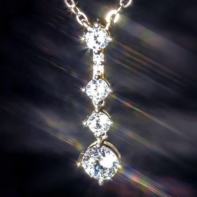 High Quality 925 Sterling Silver Minimalist Moissanite Necklace for Women Iced Bling VVS Claw Setting with Pass Diamond Tester