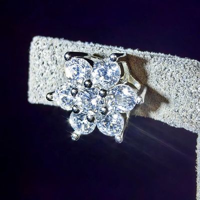 GRA Iced Out Bling 925 Sterling Silver Pass Diamond Tester VVS Moissanite Star David Hexagram Stud Earrings for Women Men