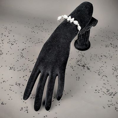 Light Luxury 925 Sterling Silver Rhodium Plated Four Leaf Clover Moissanite Charm Women's Wedding Bracelet Chain Link New Design