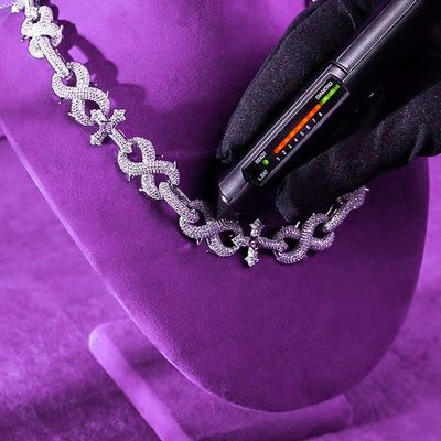 Factory Direct  Hip Hop GRA Bling VVS Moissanite 925 Sterling Silver Pass Diamond Tester Infinity Cross Link Cuban Chain for Men